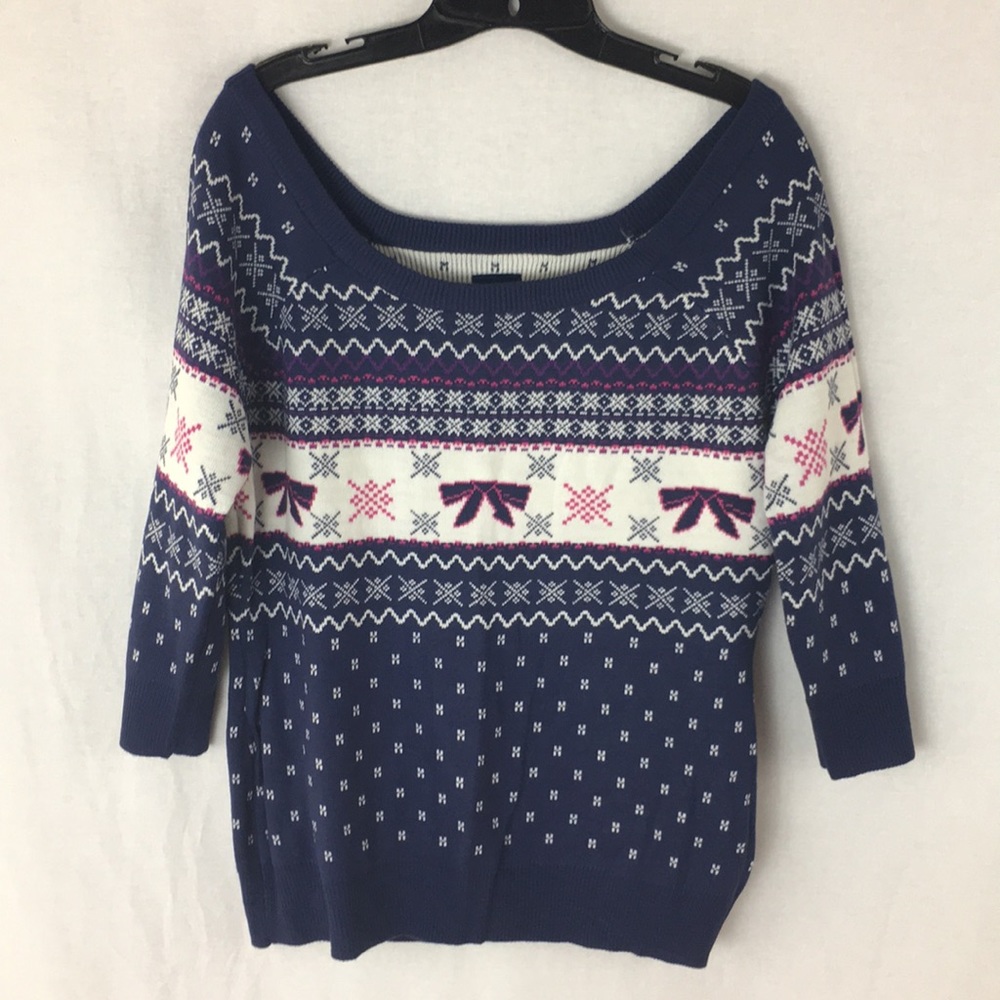 Tommy Girl off the shoulder sweater